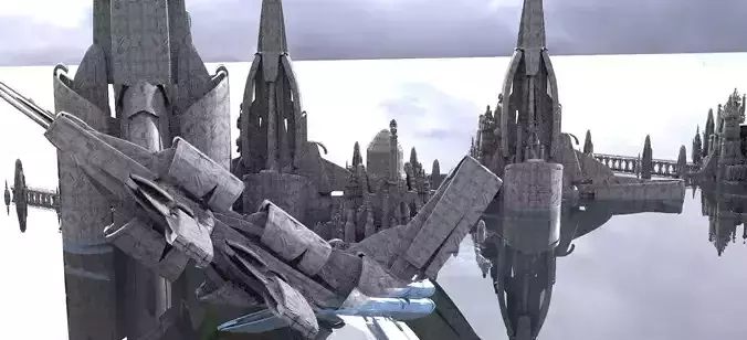 Lost civilization on planet Kit bash