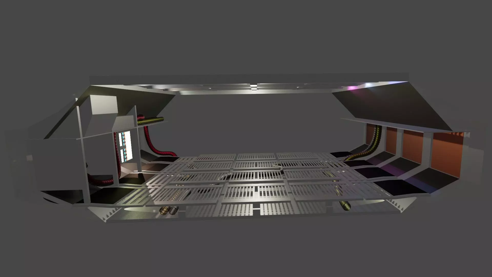starship interior of spaceship Free 3D model