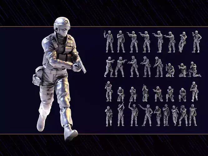 SWAT Figure Set 04