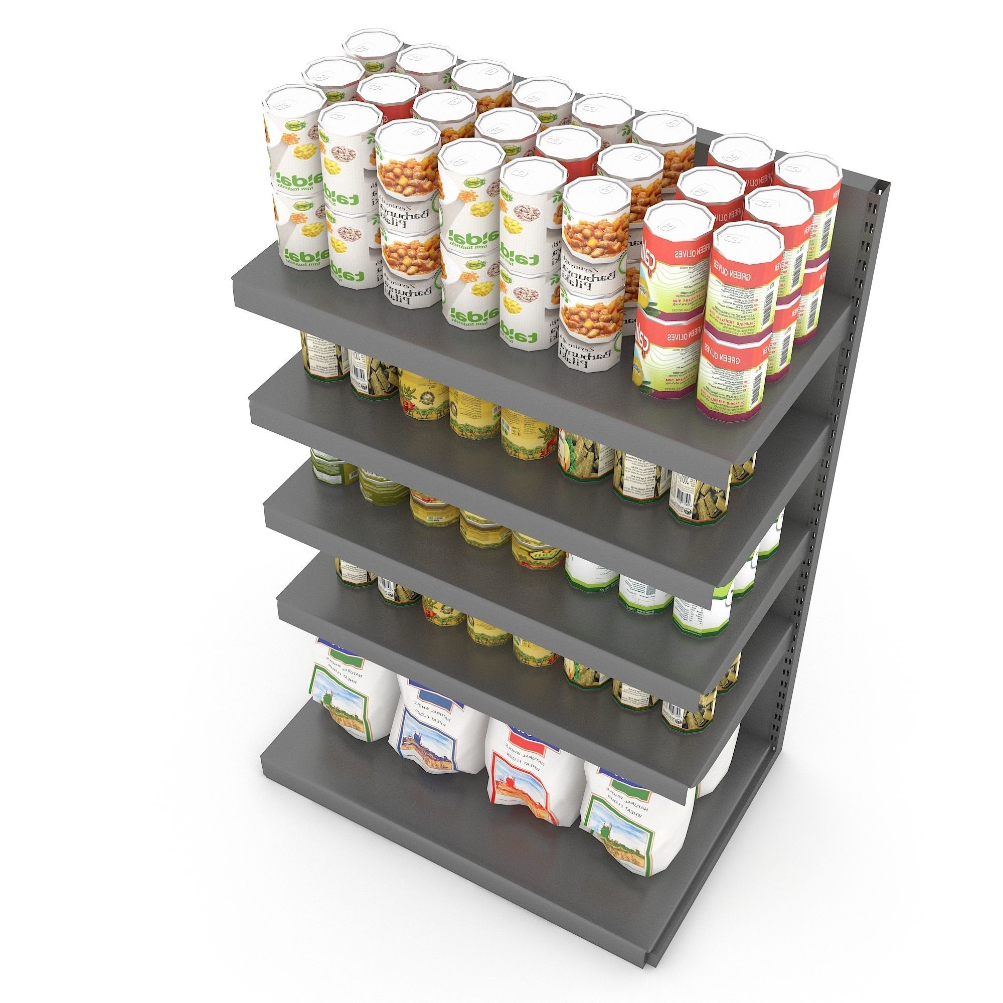 canned food 09 3D Low-poly 3D model_3