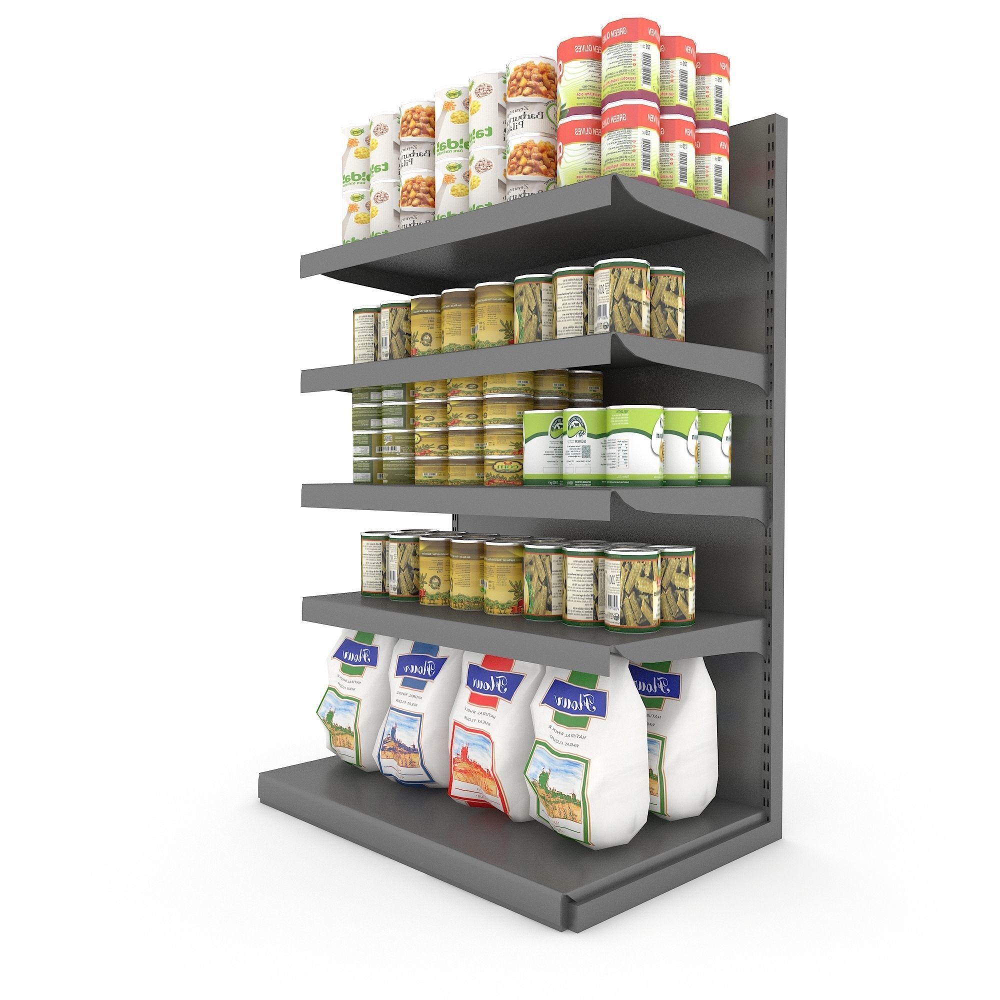 canned food 09 3D Low-poly 3D model_1