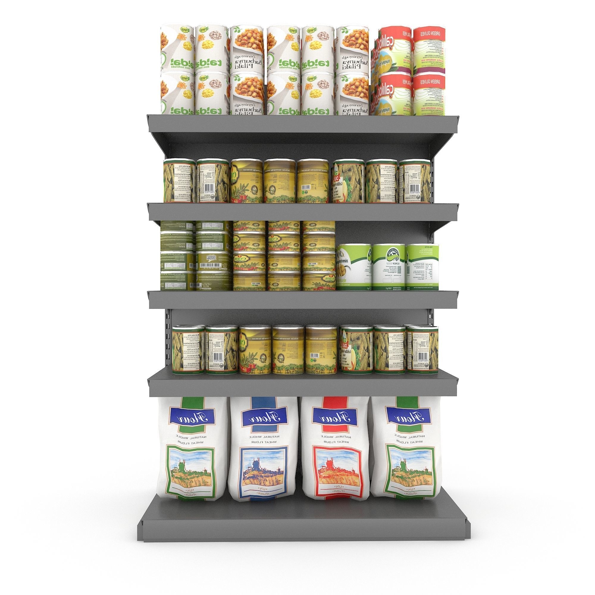 canned food 09 3D Low-poly 3D model_2