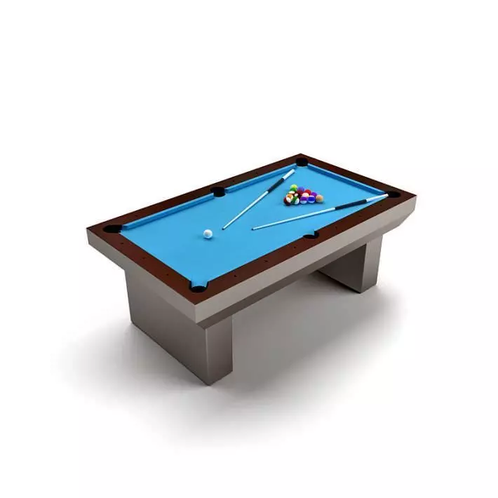 Blue Billard Table 3D model