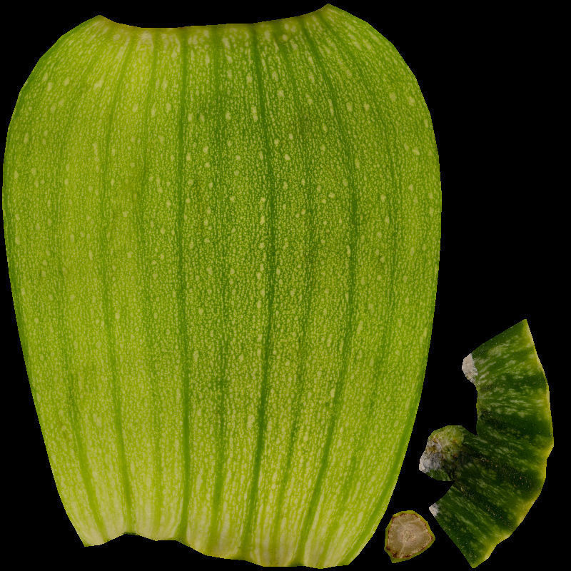 Zucchini in Wooden Crate 3D model Low-poly 3D model_18