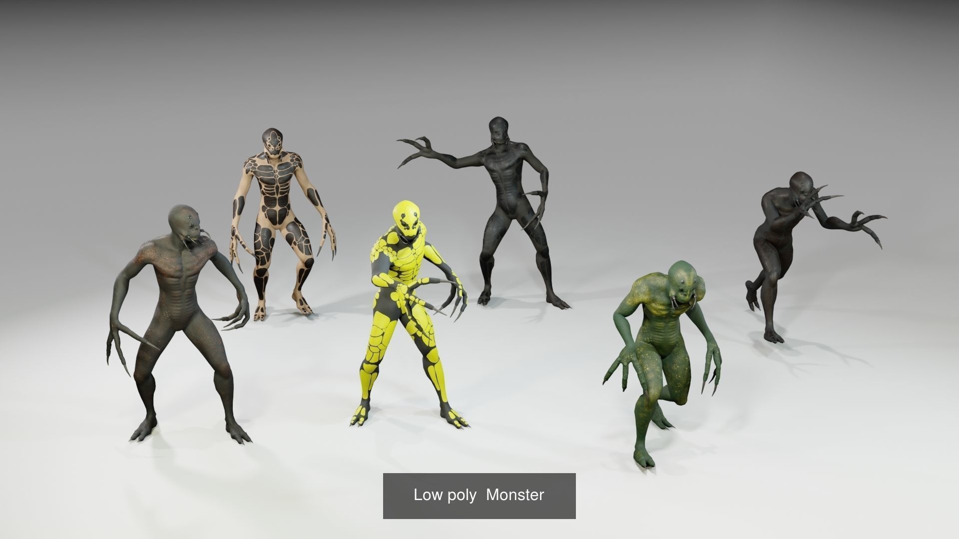 Monsters Devil  Vampire Zombie 3D Model Collection_11