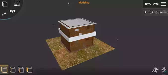 3D house model obj file formats available