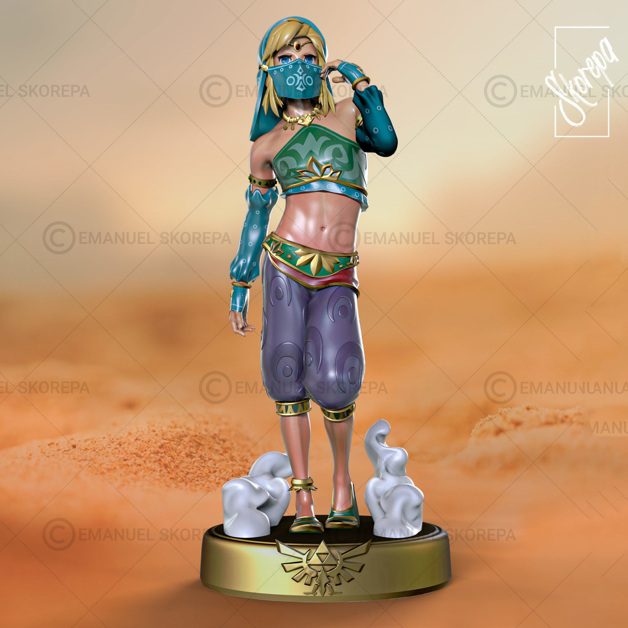 LINK GERUDO 3D print model_3