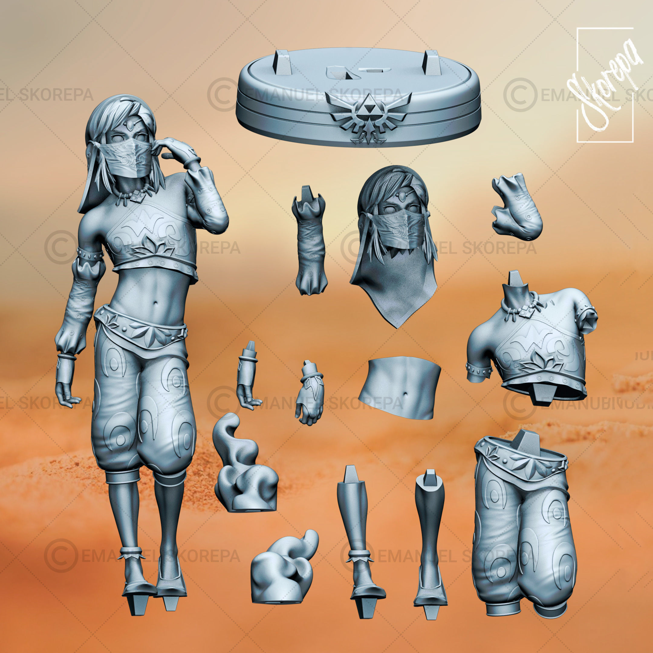 LINK GERUDO 3D print model_2