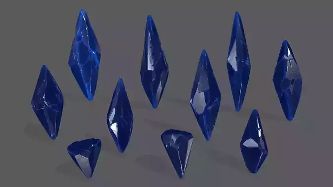 crystal set 5 piece of glass