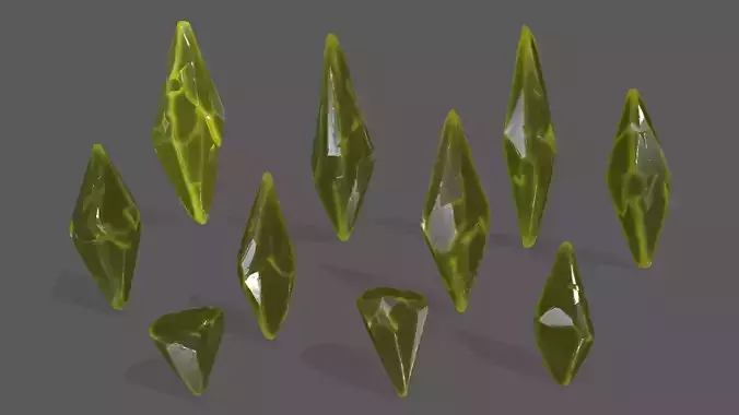 crystal set 6 leaf