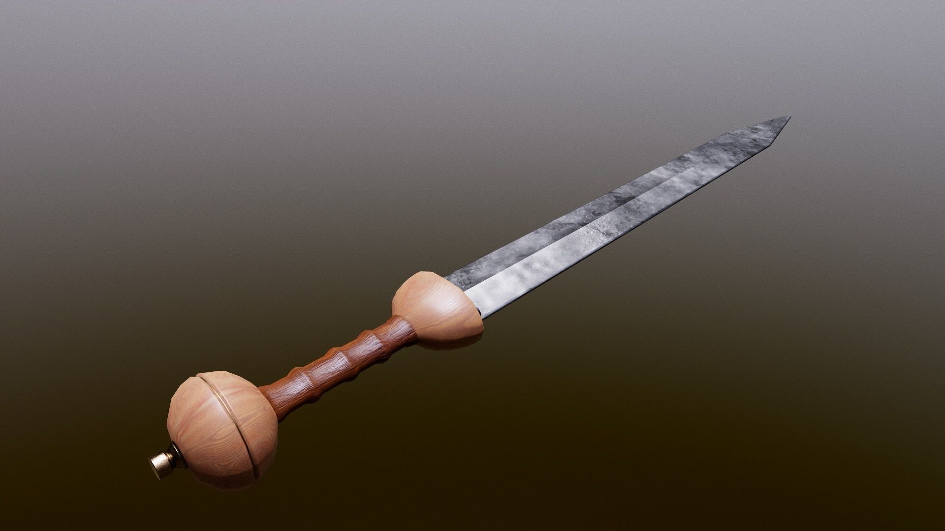 Iron Gladius GAME READY Low-poly 3D model_3