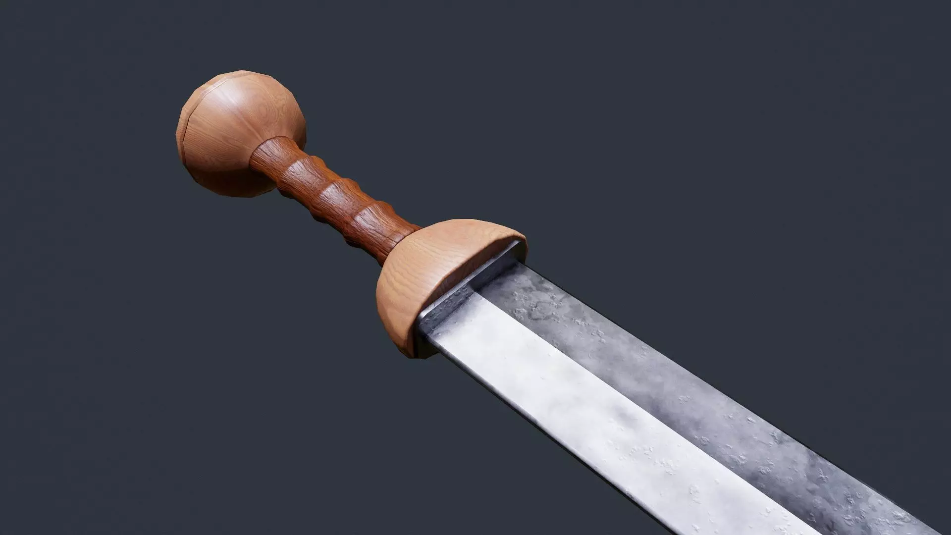 Iron Gladius GAME READY Low-poly 3D model_0