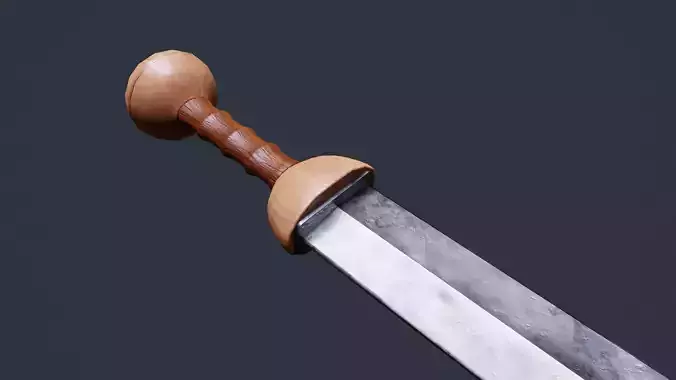 Iron Gladius GAME READY Low-poly 3D model