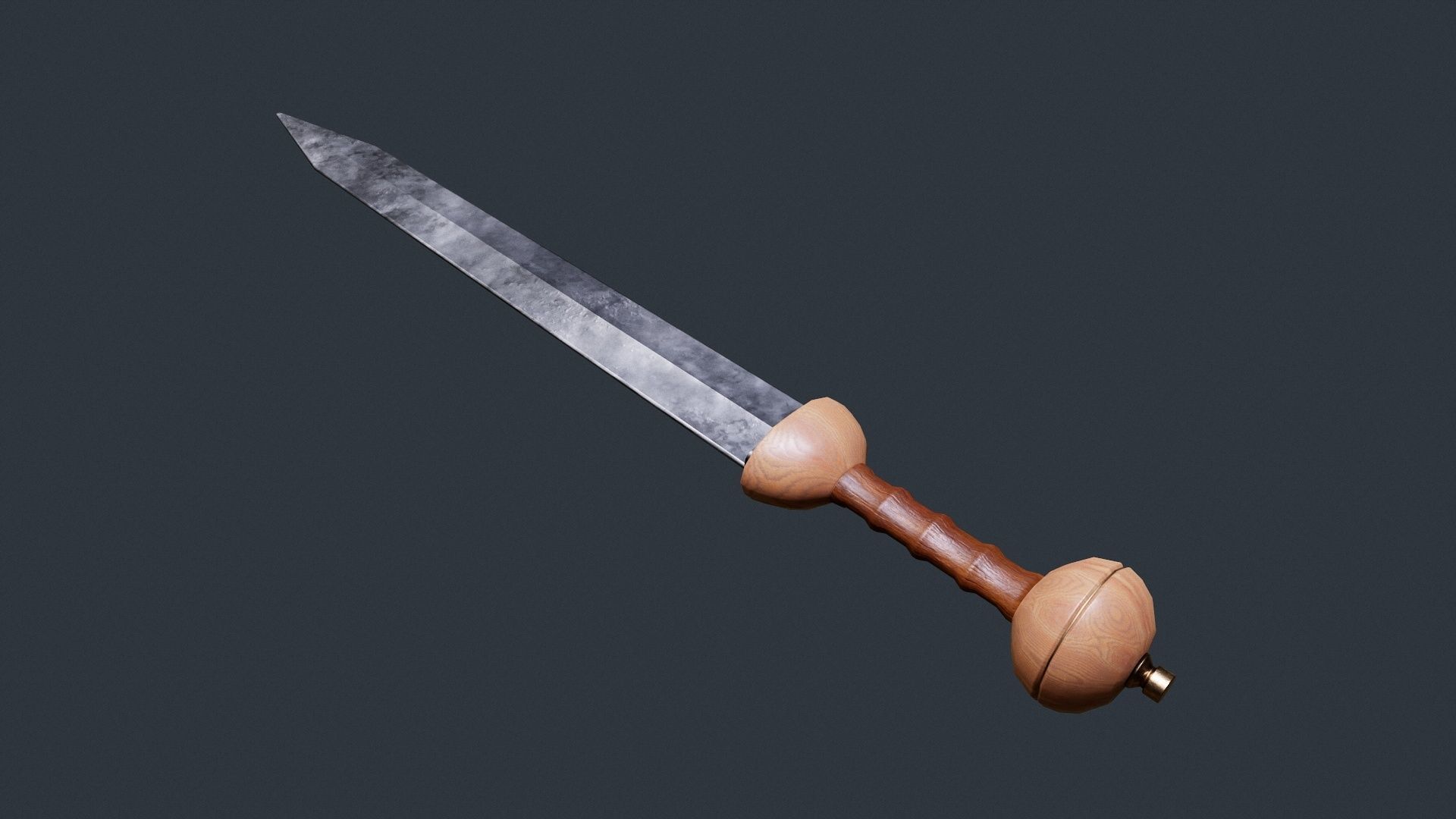 Iron Gladius GAME READY Low-poly 3D model_1