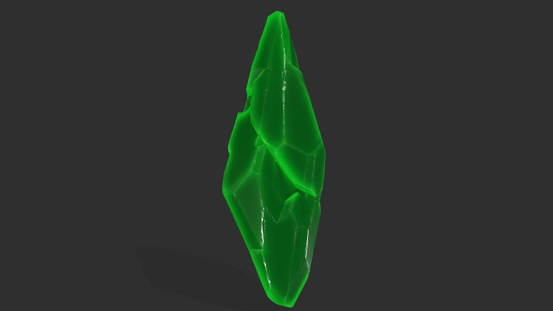 crystal set 8 Low-poly 3D model_2