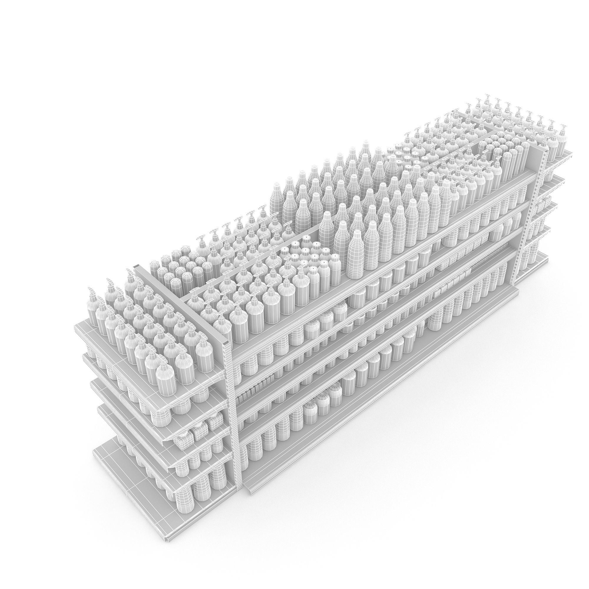 cosmetic product market stand 10 Low-poly 3D model_6