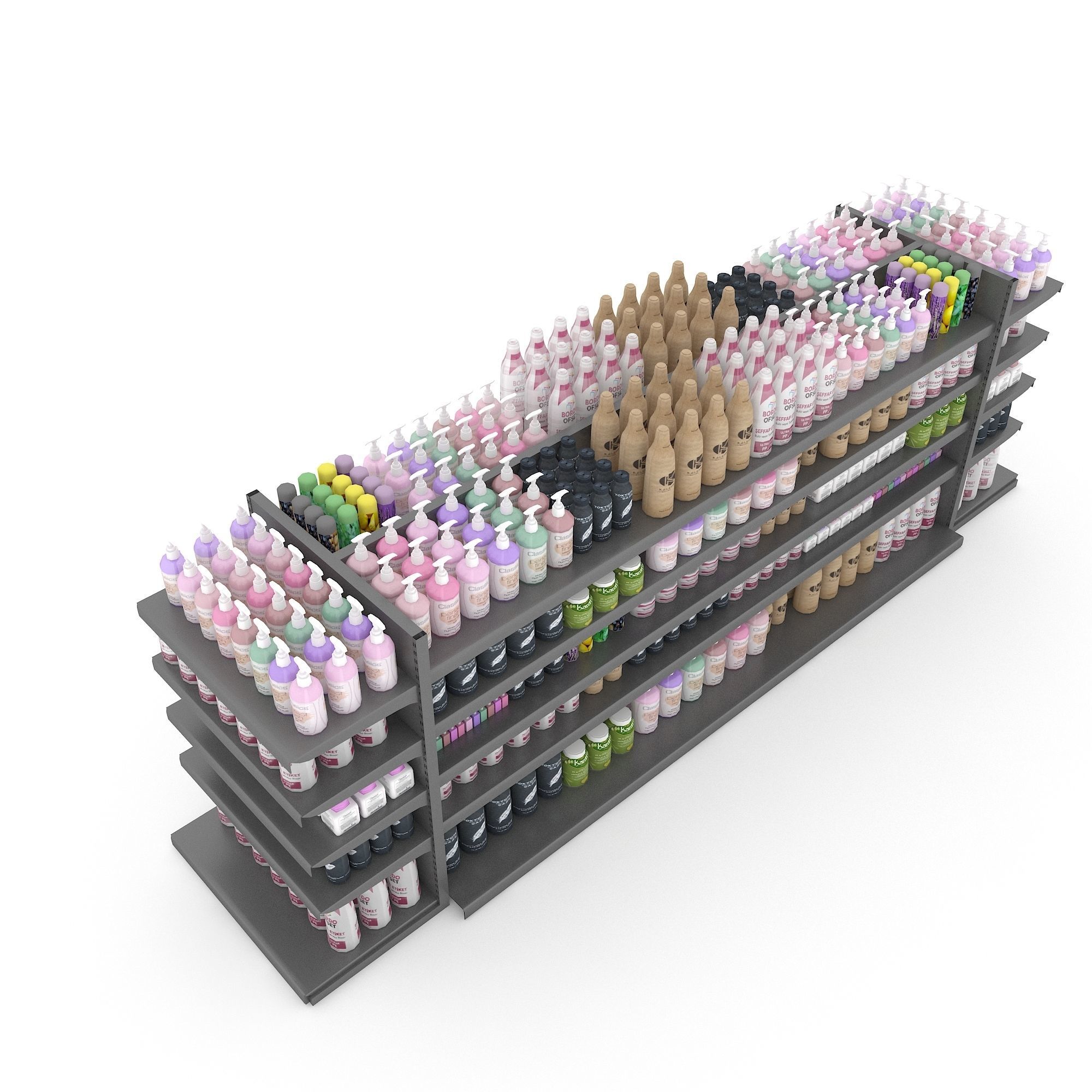 cosmetic product market stand 10 Low-poly 3D model_2