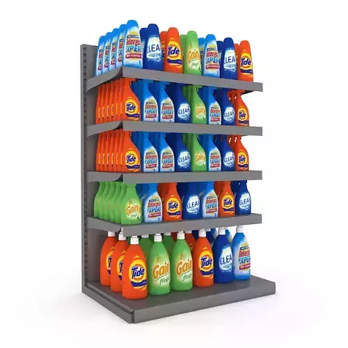 cleaning product market stand 06