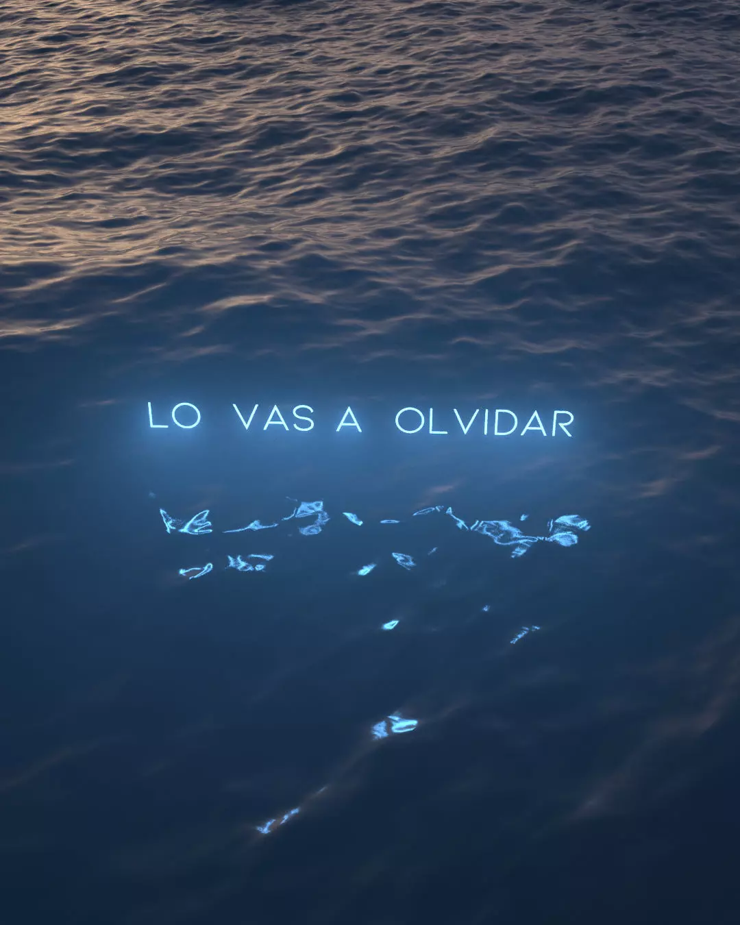 Lo vas a olvidar neon art animated 3D model_0