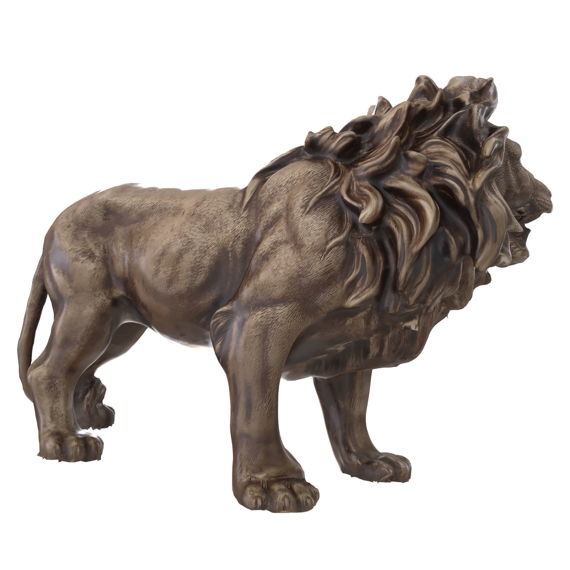 lion sculpt 1 3D model_2