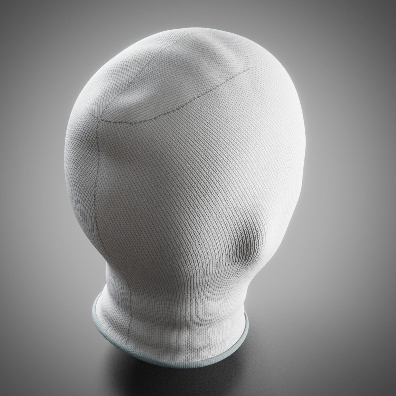 Low and High-poly Fabric Balaclava multi-color set Low-poly 3D model_18