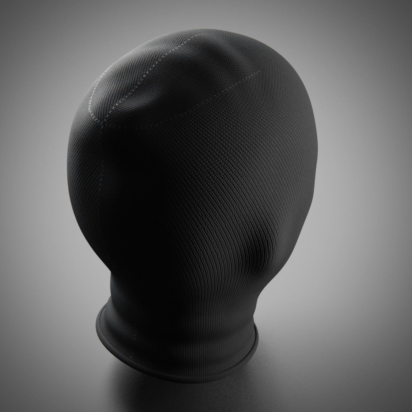 Low and High-poly Fabric Balaclava multi-color set Low-poly 3D model_3