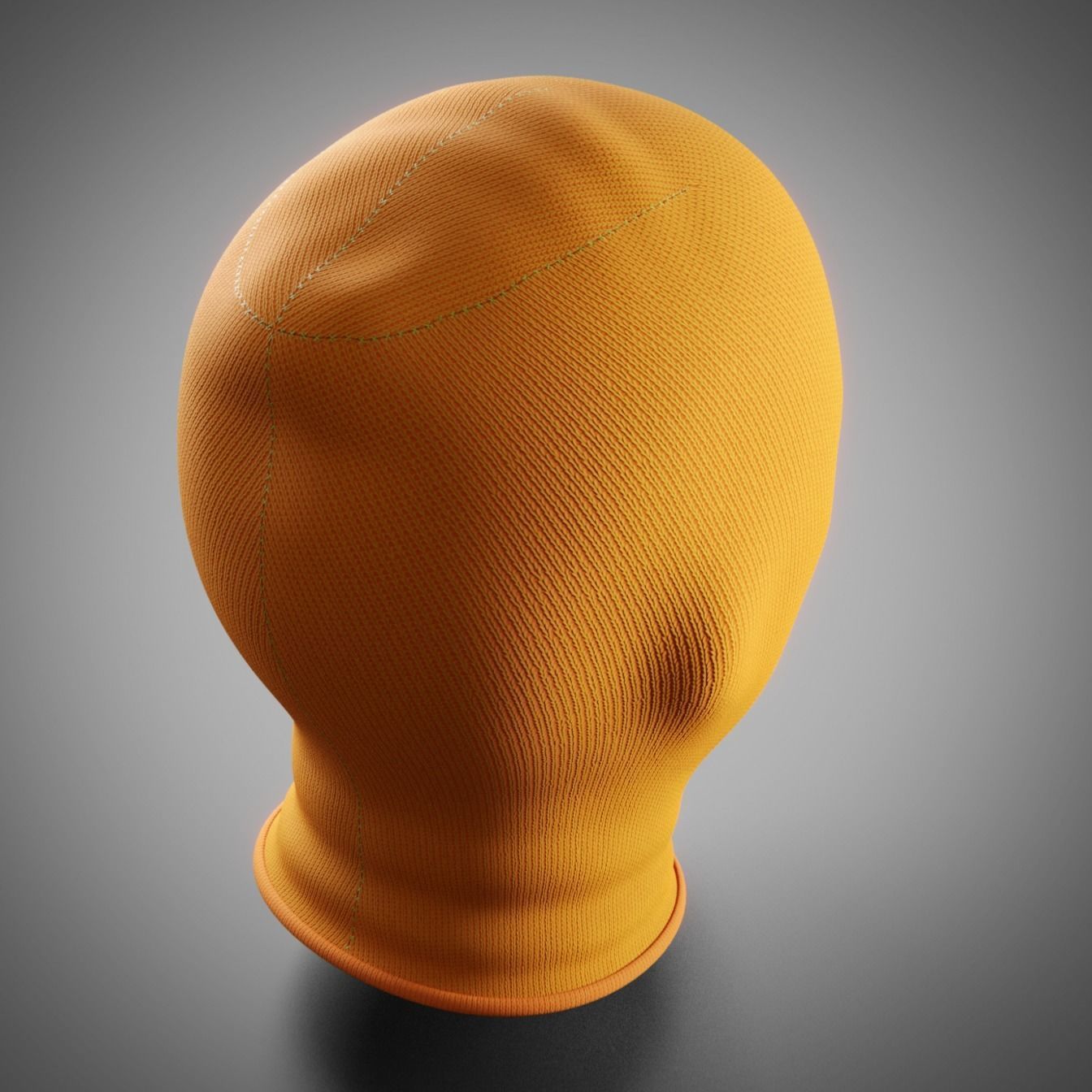 Low and High-poly Fabric Balaclava multi-color set Low-poly 3D model_14