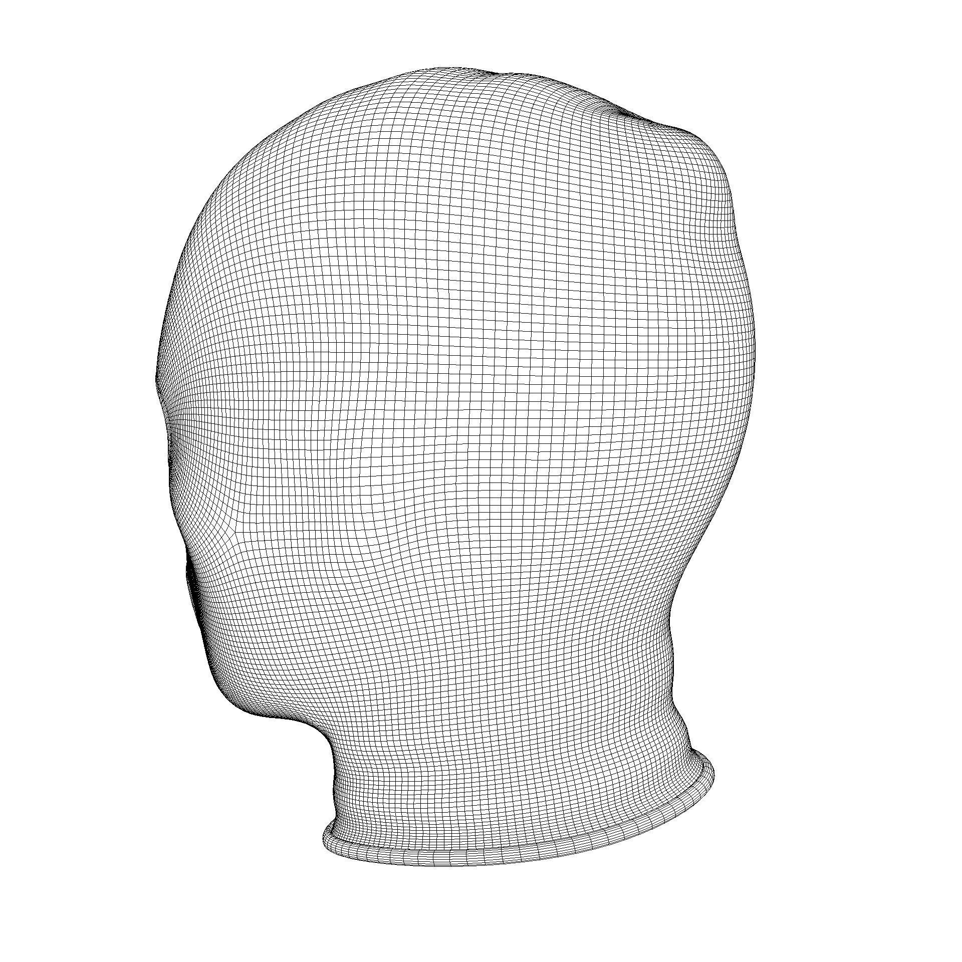 Low and High-poly Fabric Balaclava multi-color set Low-poly 3D model_33