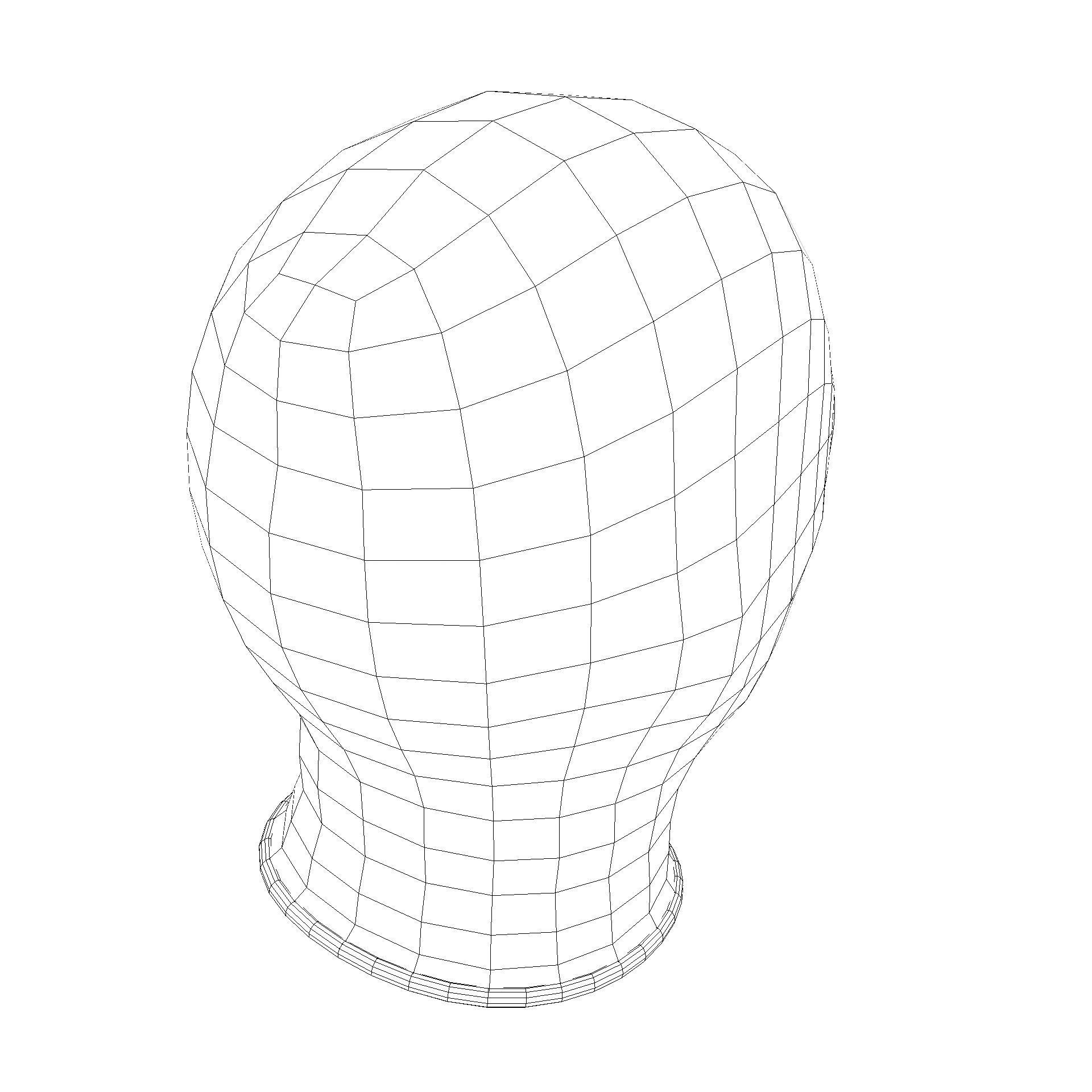 Low and High-poly Fabric Balaclava multi-color set Low-poly 3D model_27