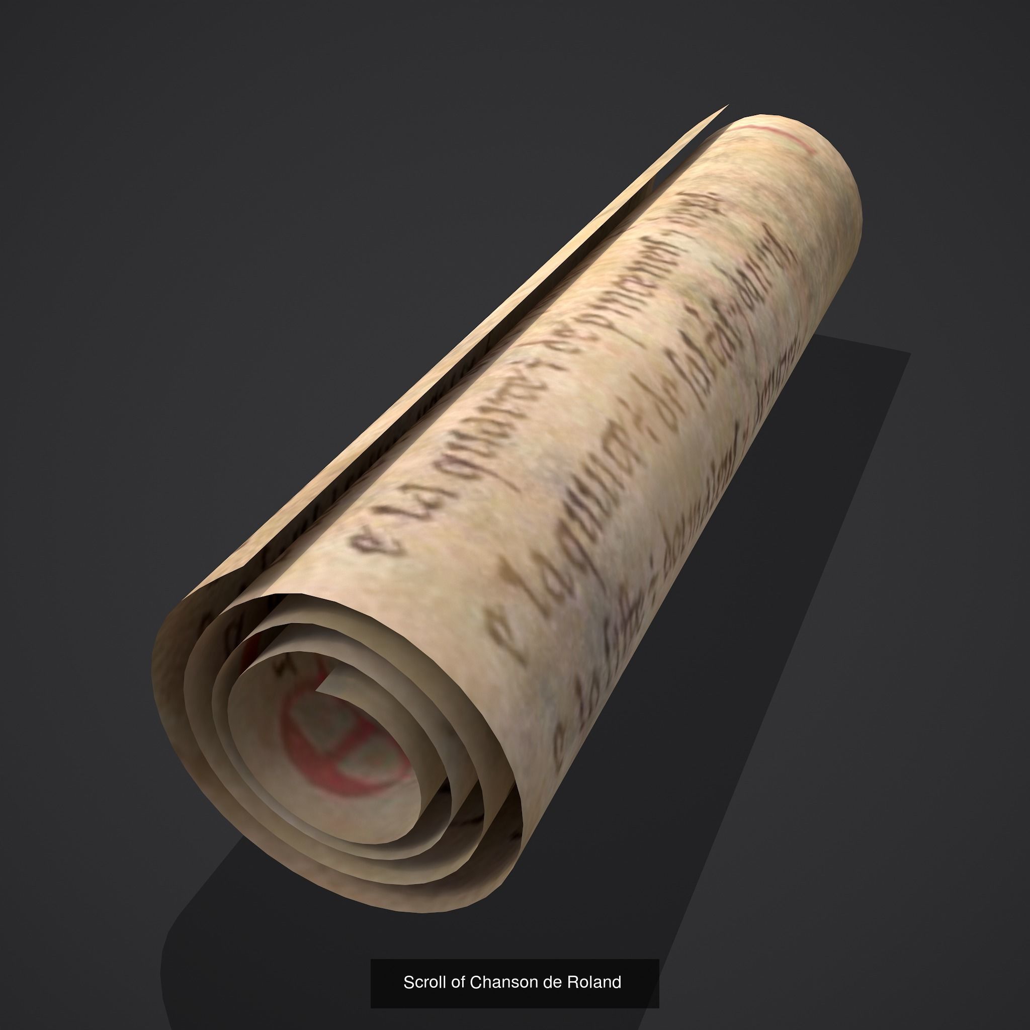 Scrolls Shelf and Holder 3D Model Collection_12