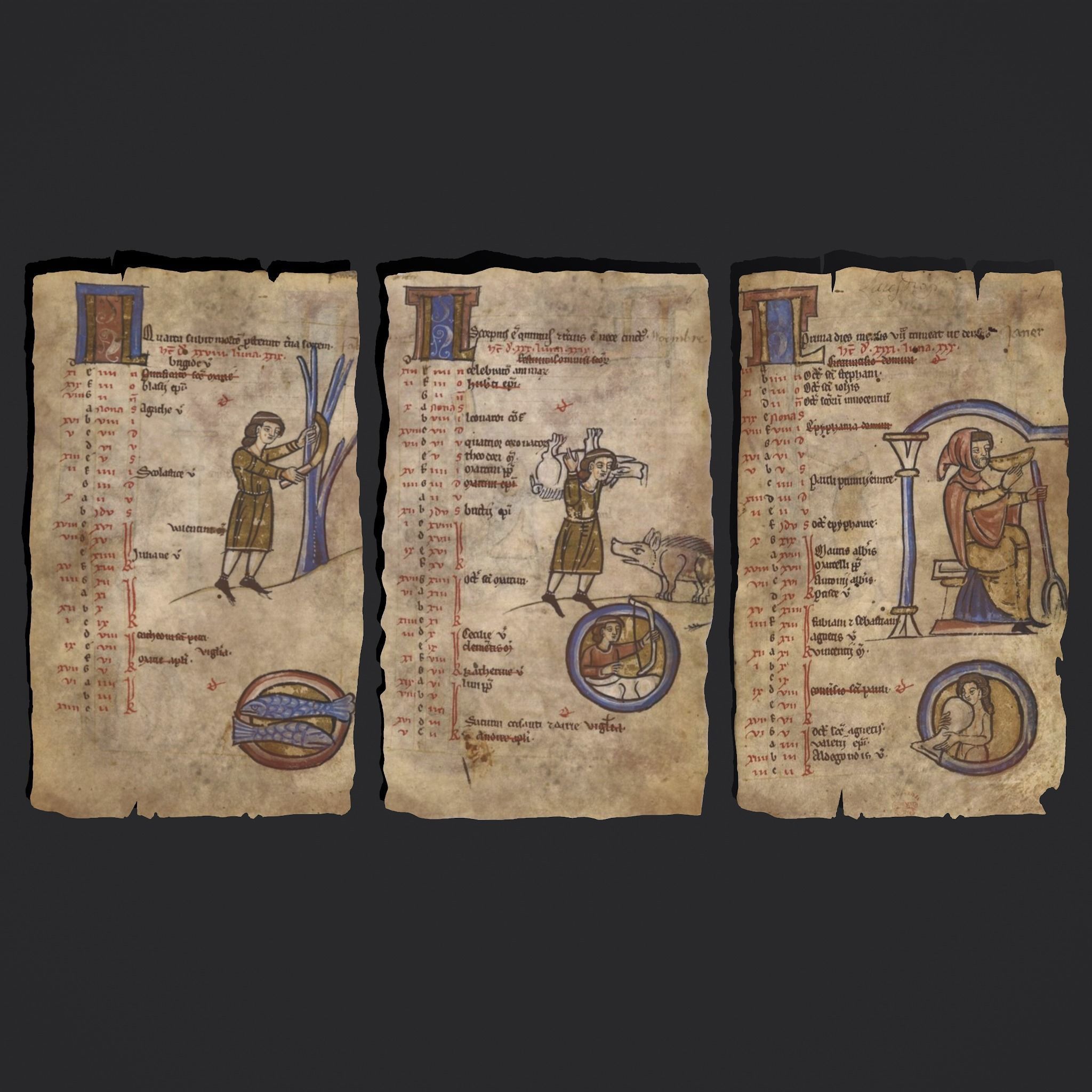 Scrolls Shelf and Holder 3D Model Collection_95