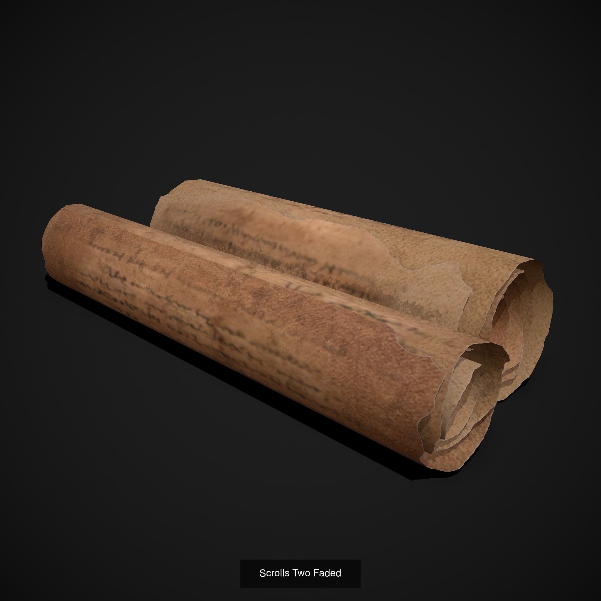 Scrolls Shelf and Holder 3D Model Collection_8