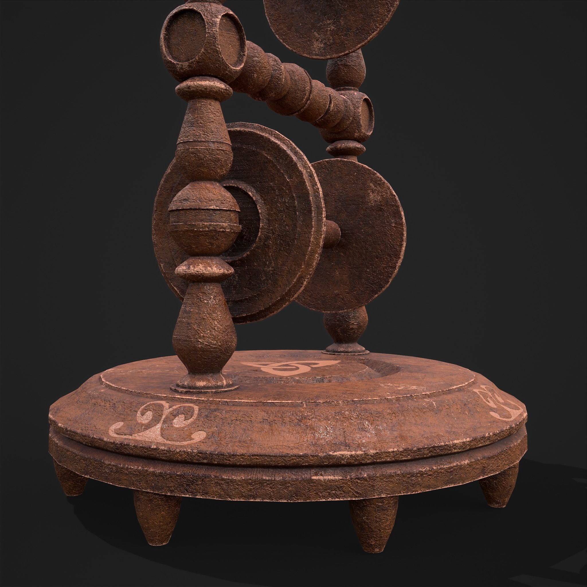 Scrolls Shelf and Holder 3D Model Collection_66