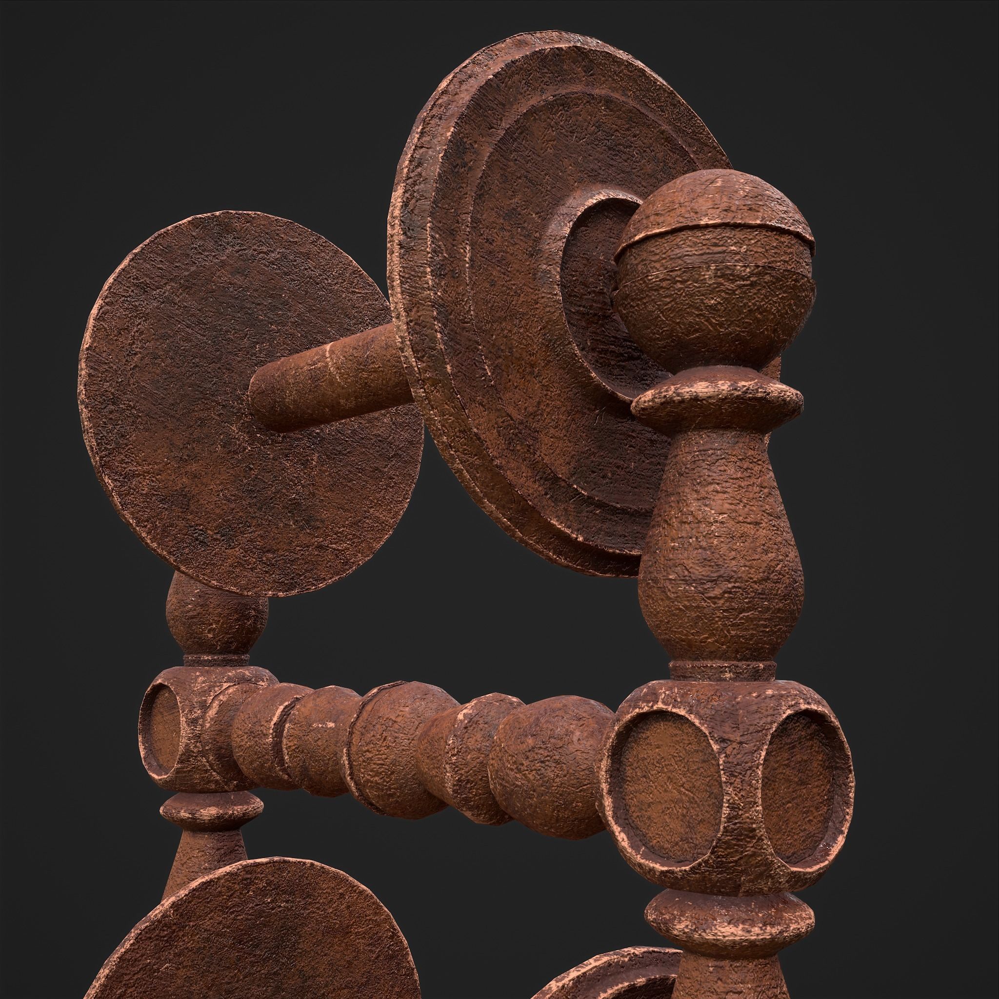 Scrolls Shelf and Holder 3D Model Collection_67