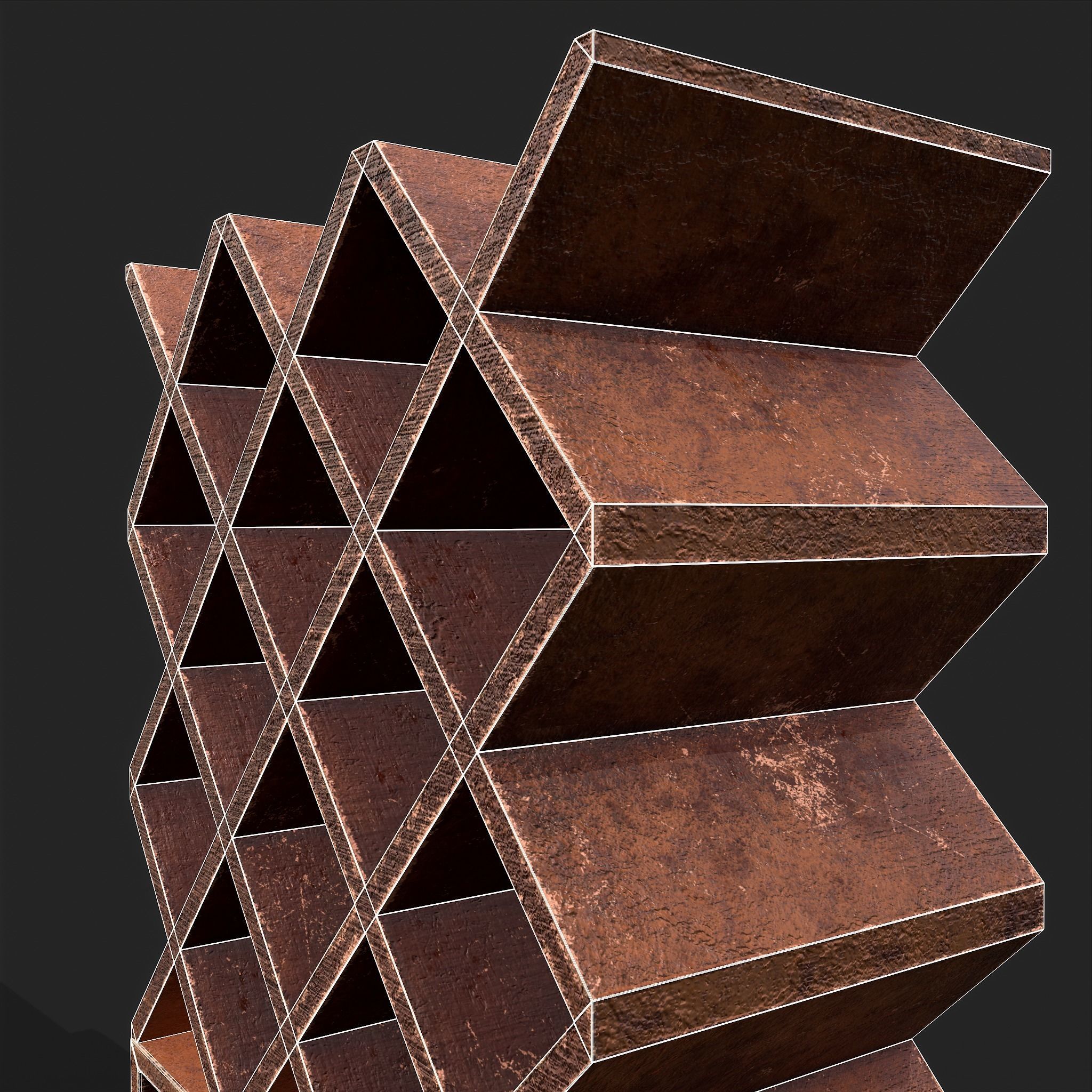 Scrolls Shelf and Holder 3D Model Collection_50