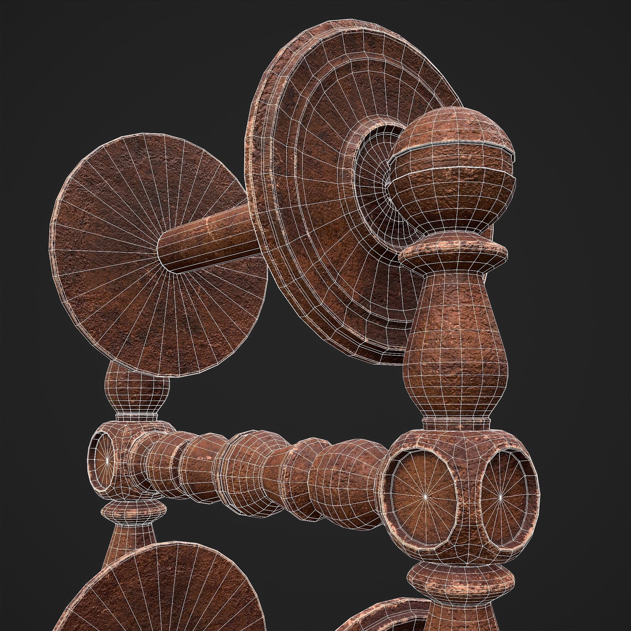 Scrolls Shelf and Holder 3D Model Collection_68