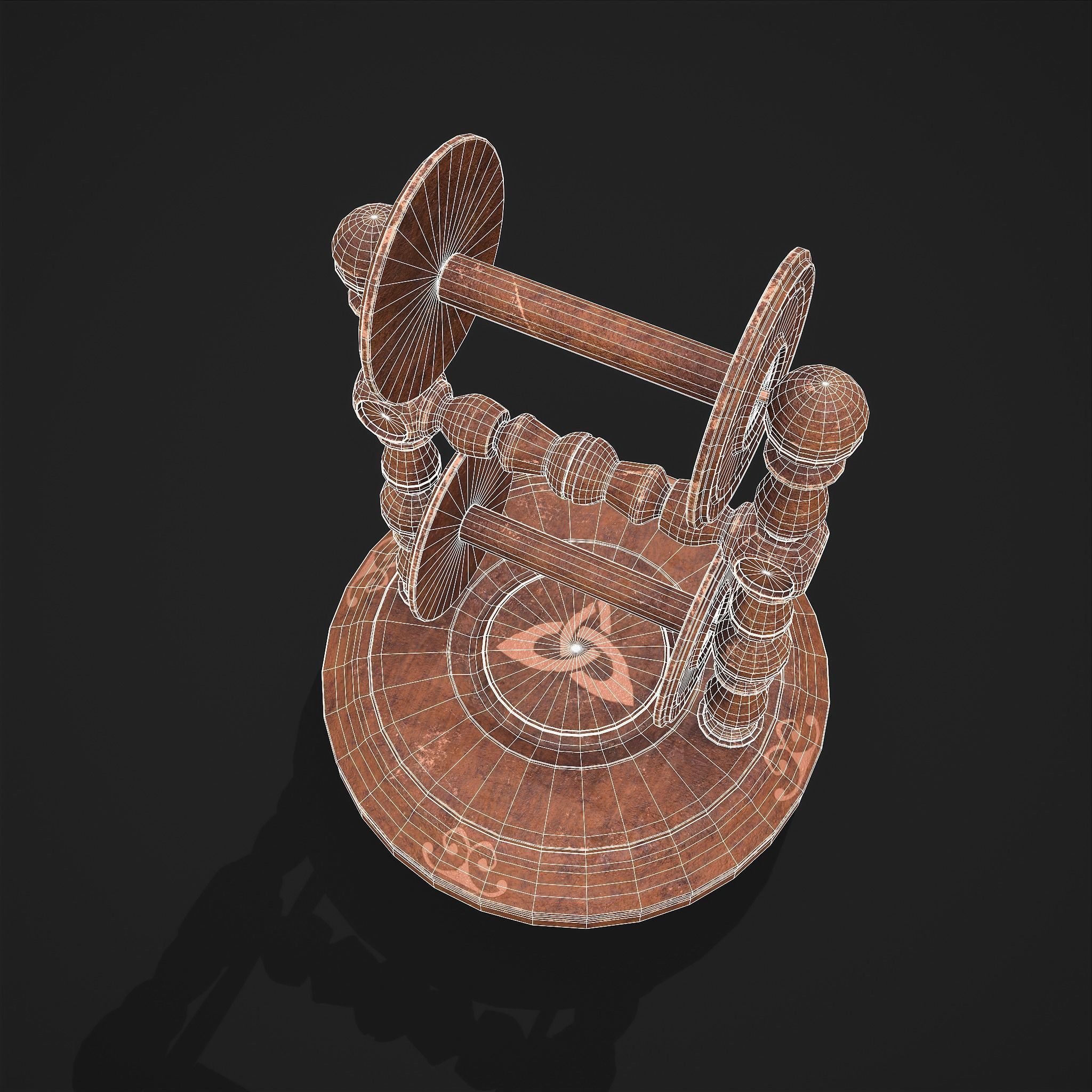 Scrolls Shelf and Holder 3D Model Collection_55