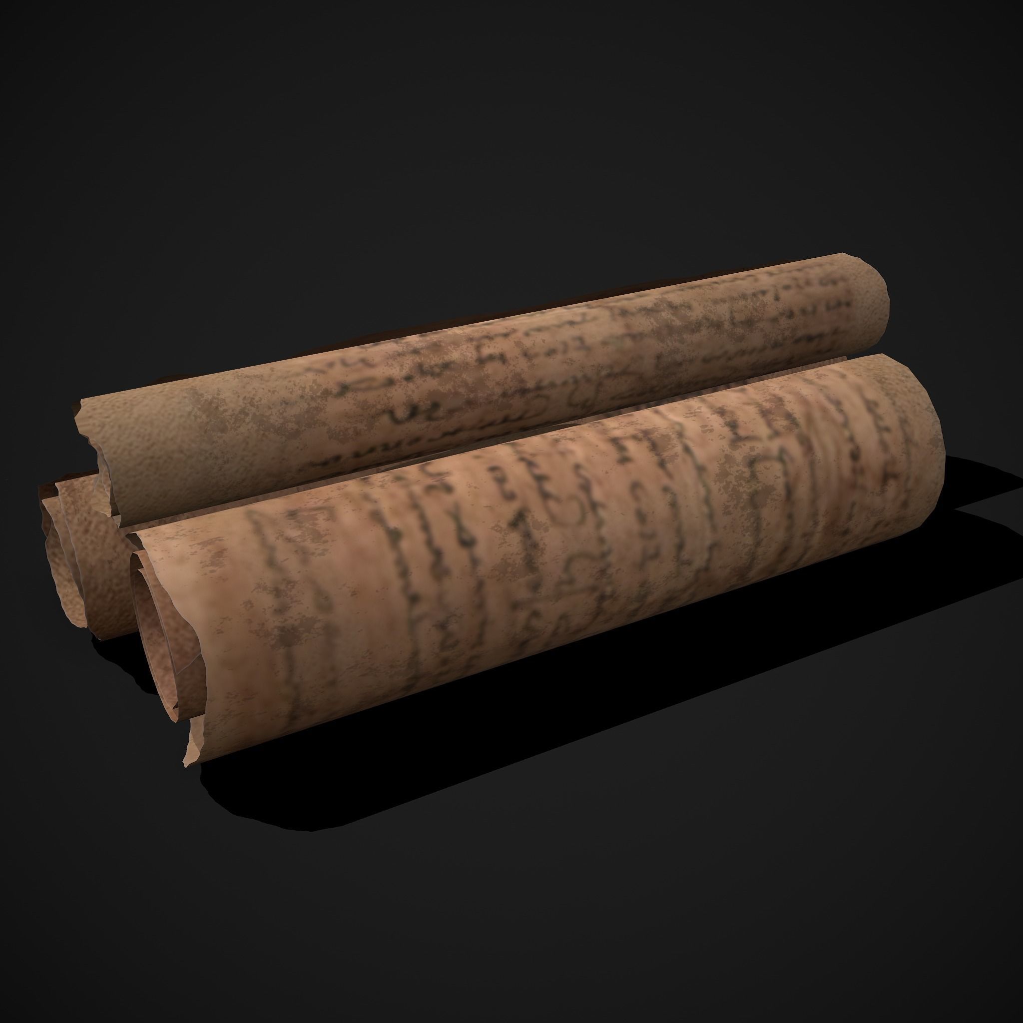 Scrolls Shelf and Holder 3D Model Collection_80