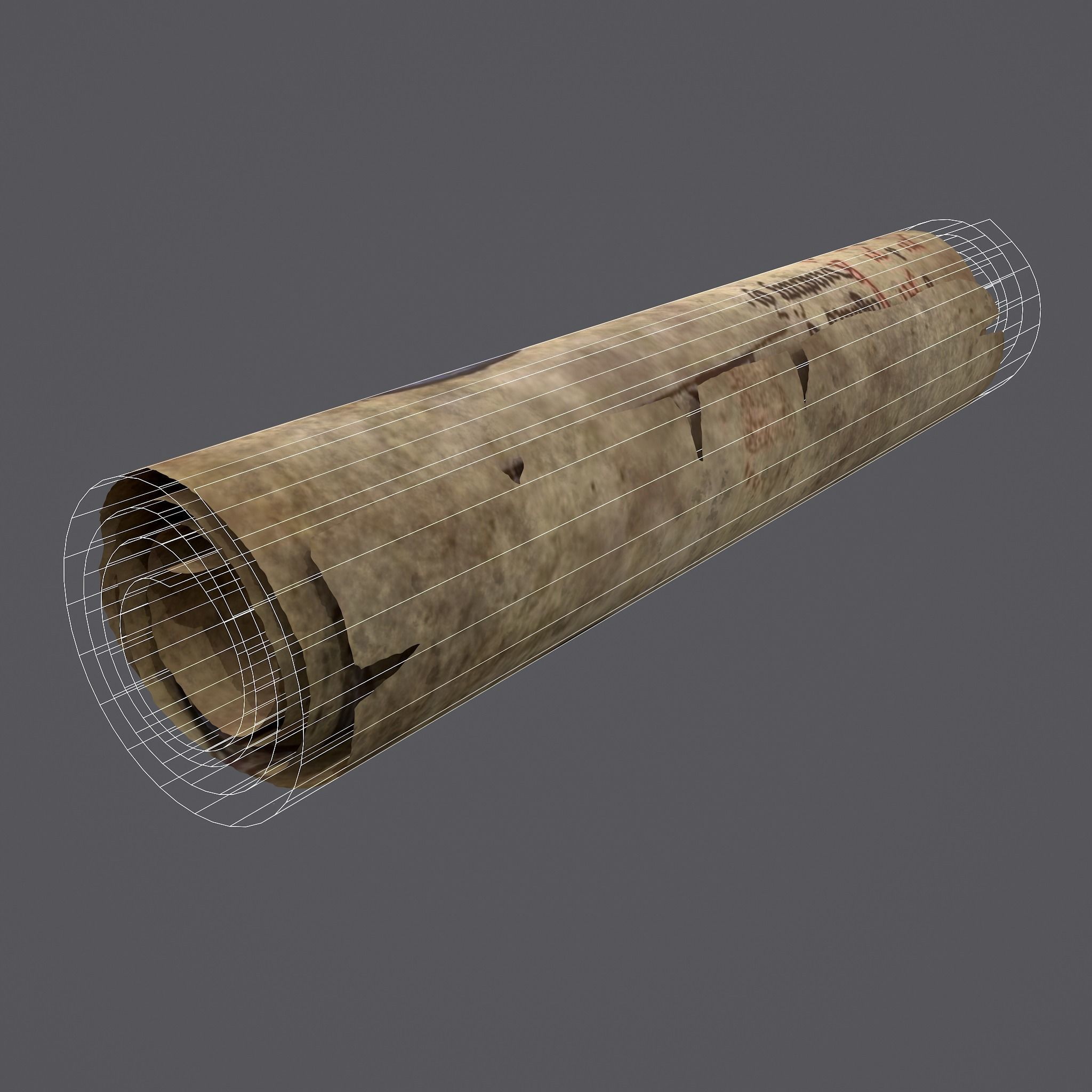 Scrolls Shelf and Holder 3D Model Collection_129