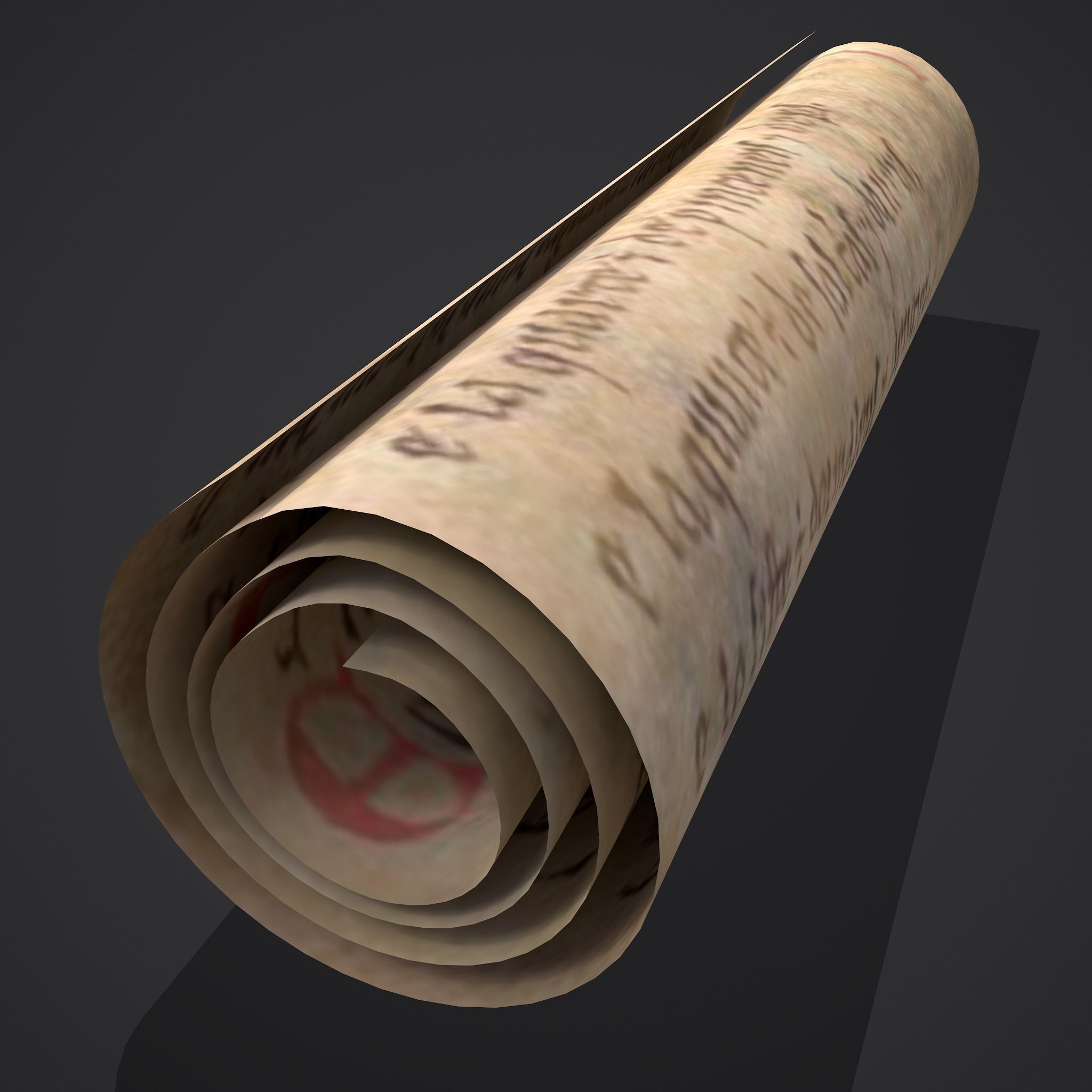 Scrolls Shelf and Holder 3D Model Collection_105