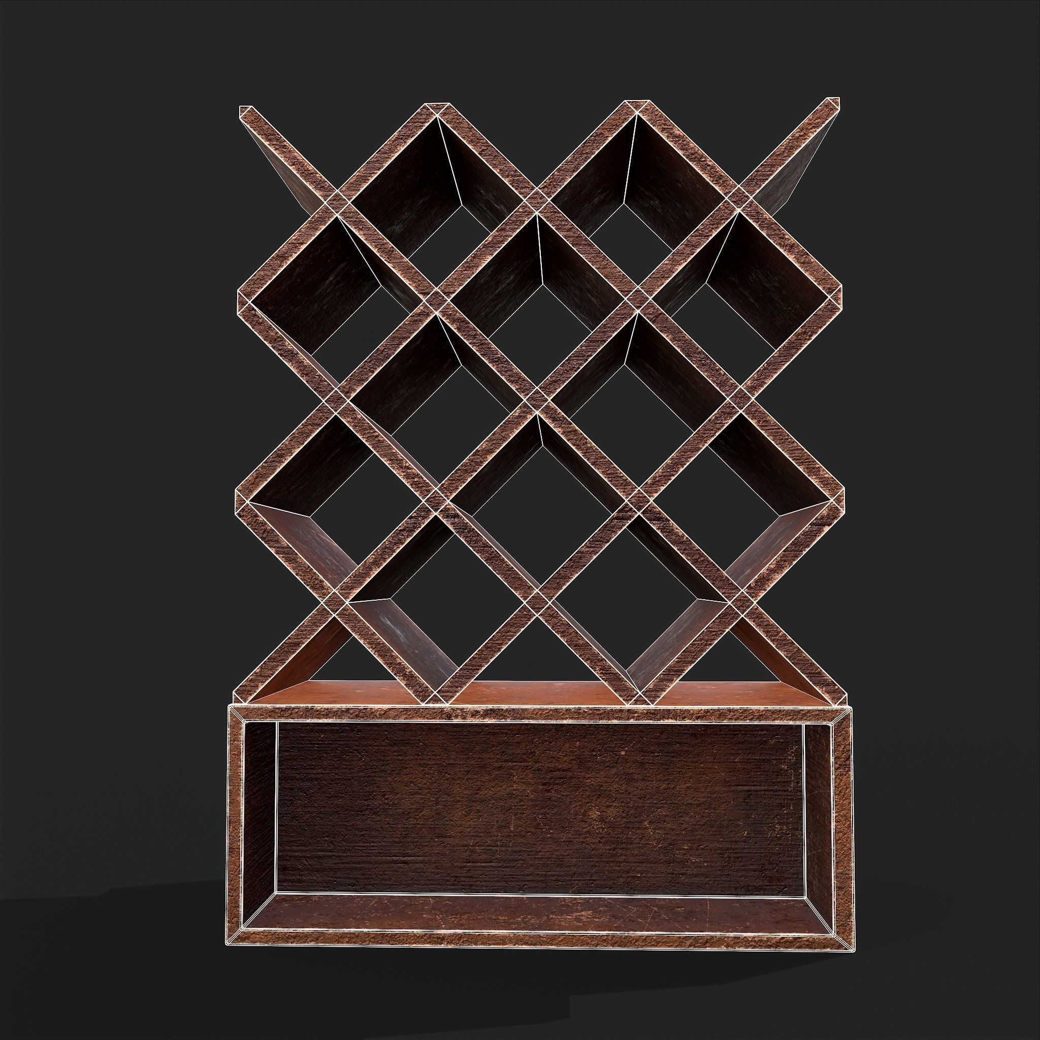 Scrolls Shelf and Holder 3D Model Collection_43