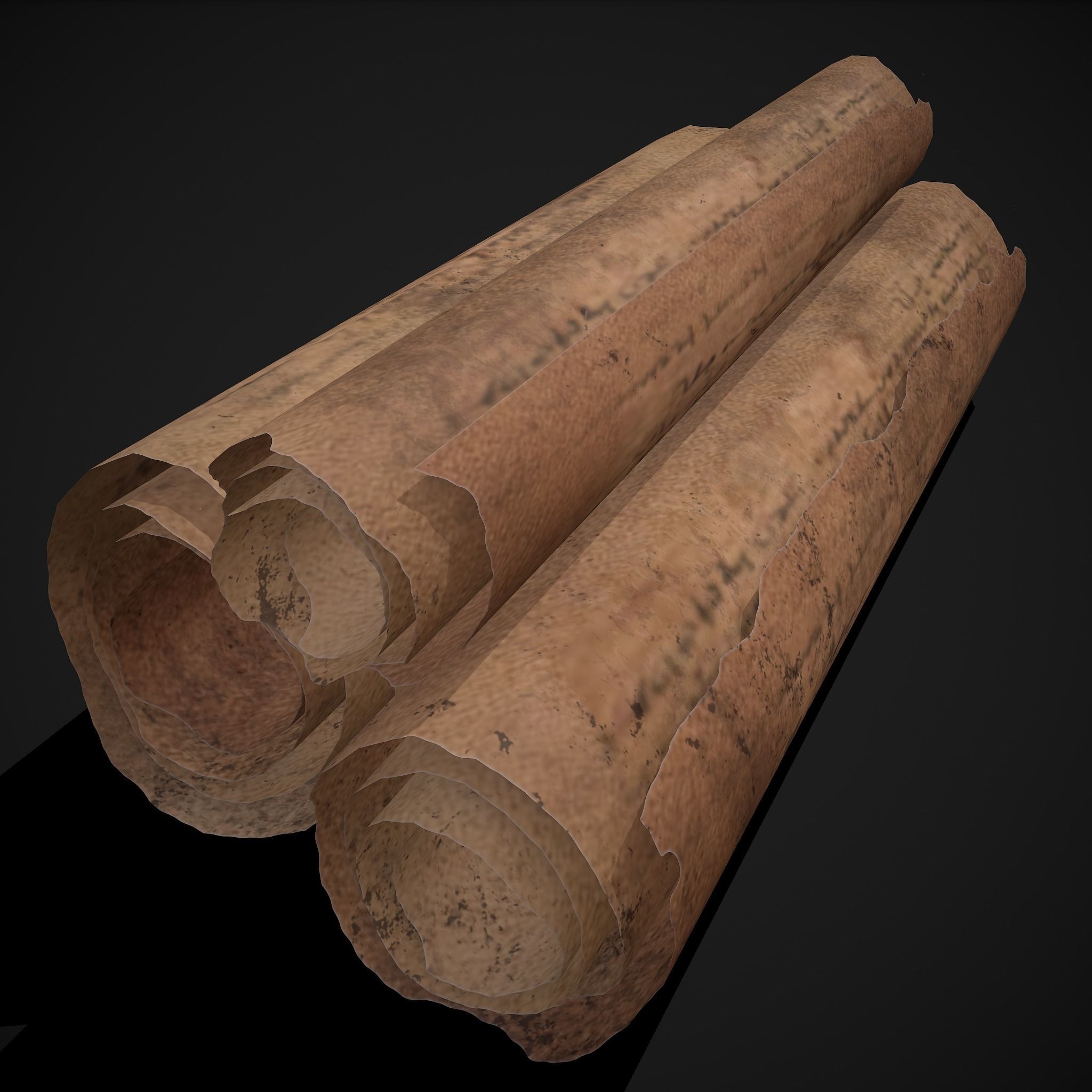 Scrolls Shelf and Holder 3D Model Collection_81