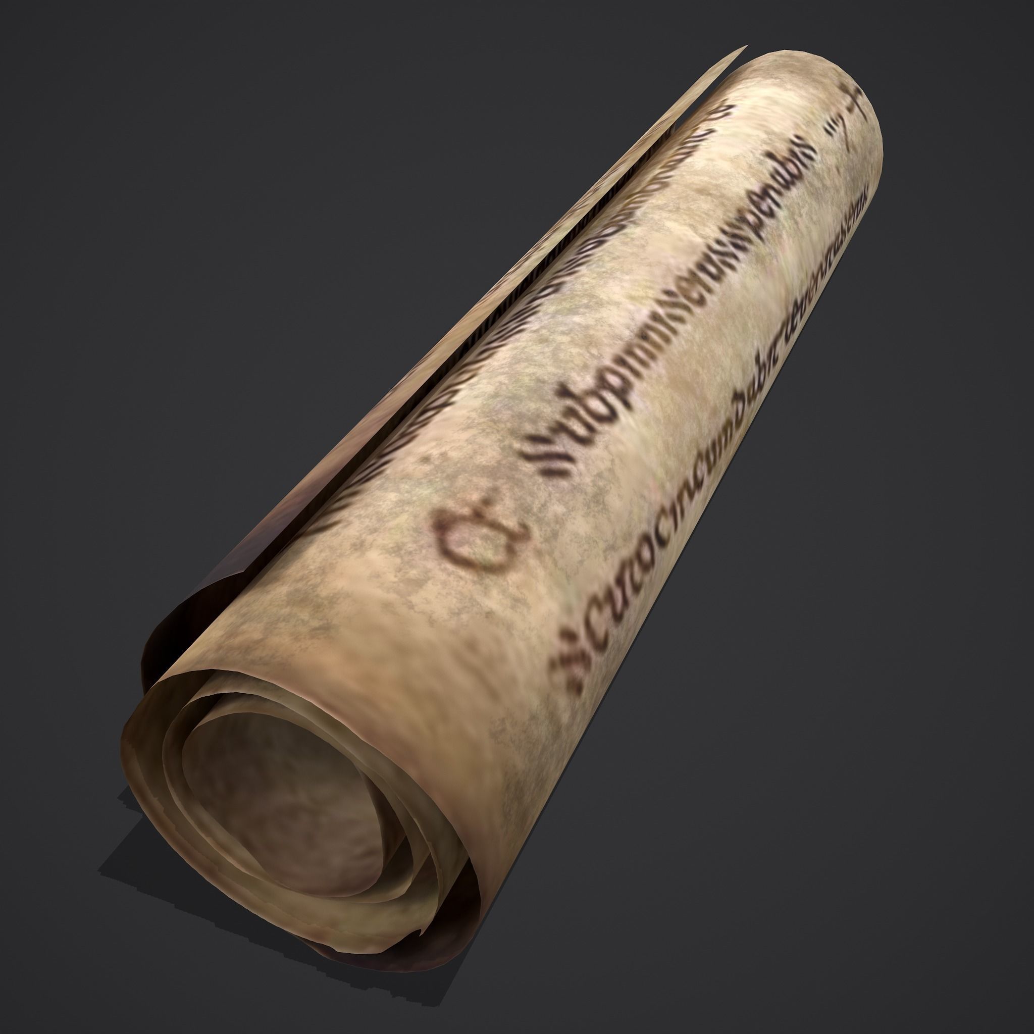 Scrolls Shelf and Holder 3D Model Collection_109