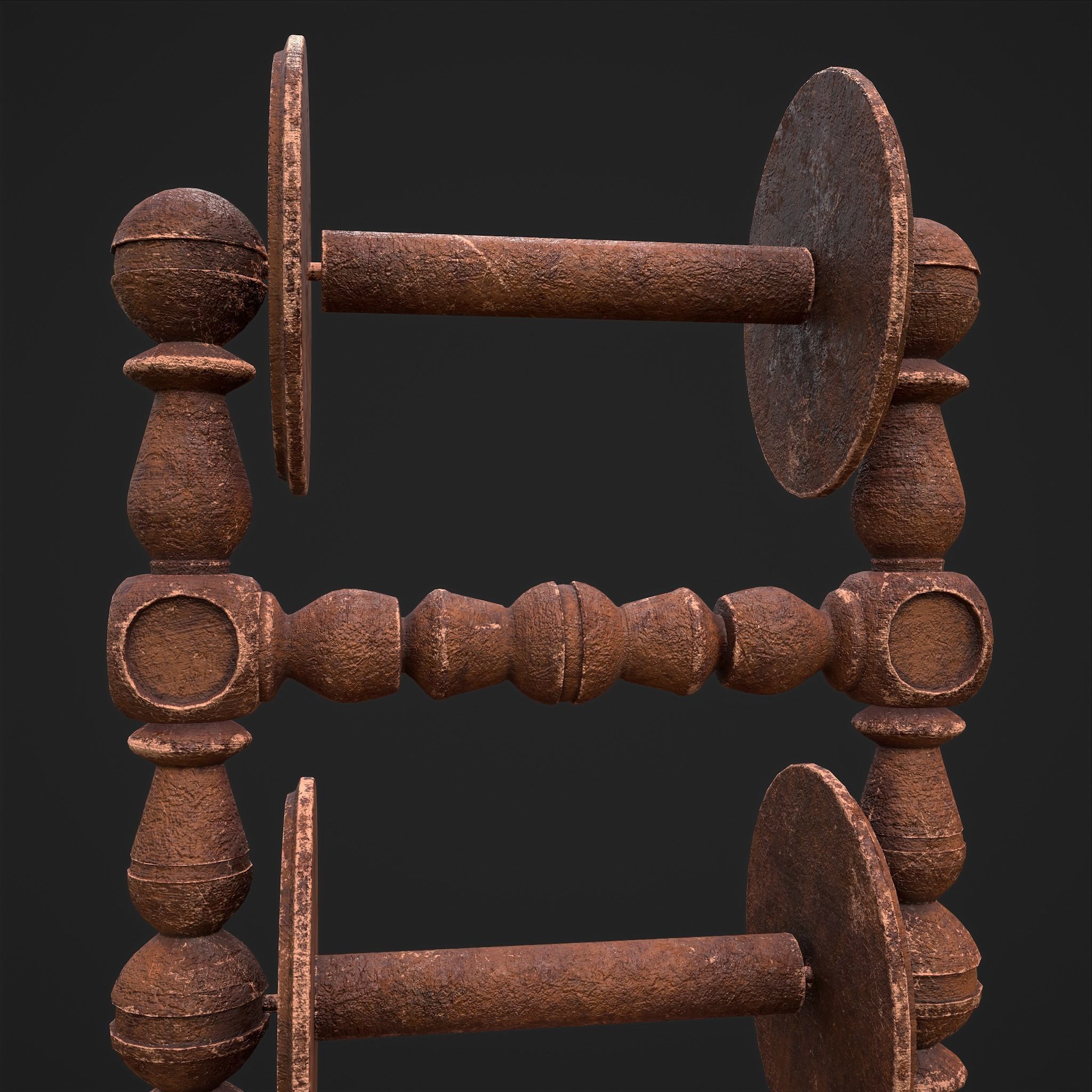 Scrolls Shelf and Holder 3D Model Collection_65