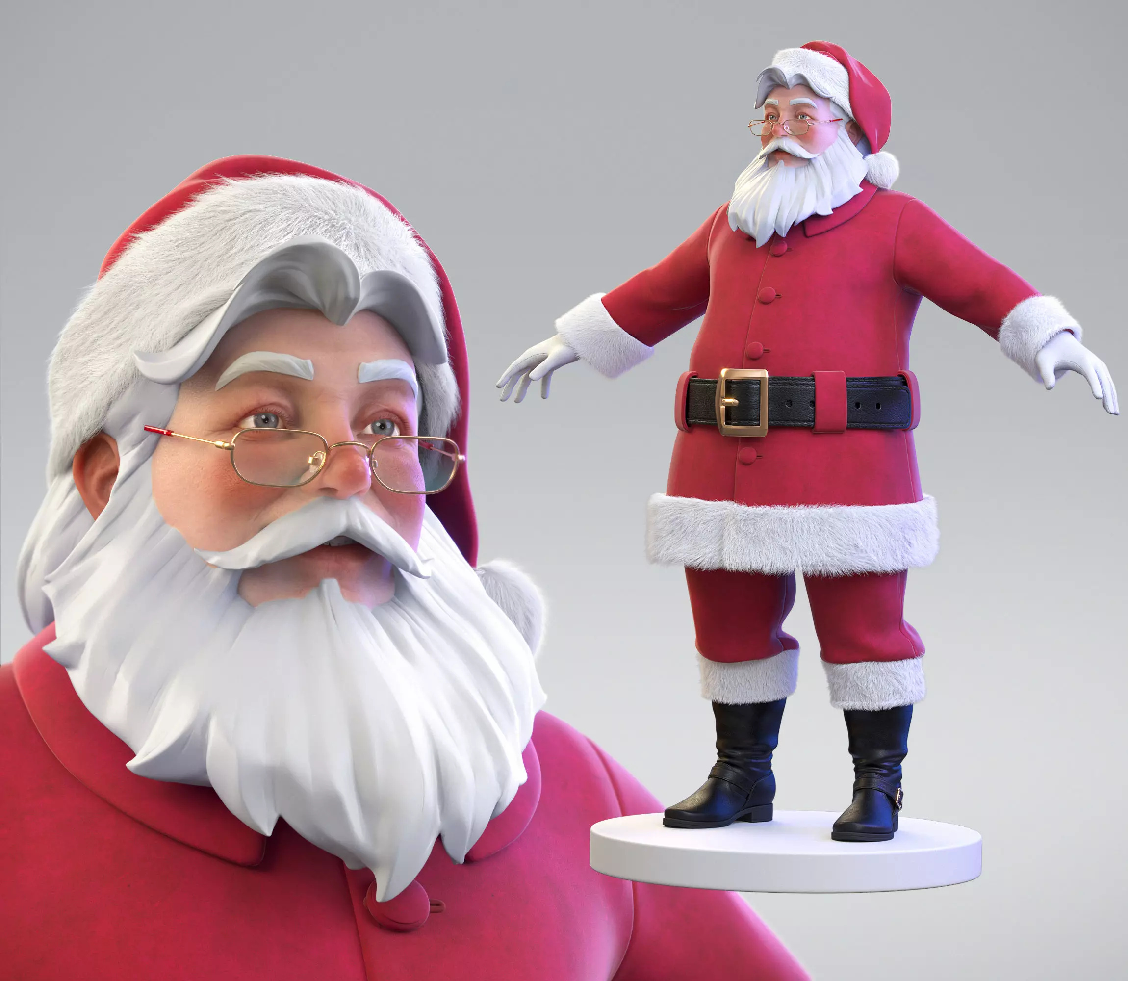Santa Claus 3D model_0