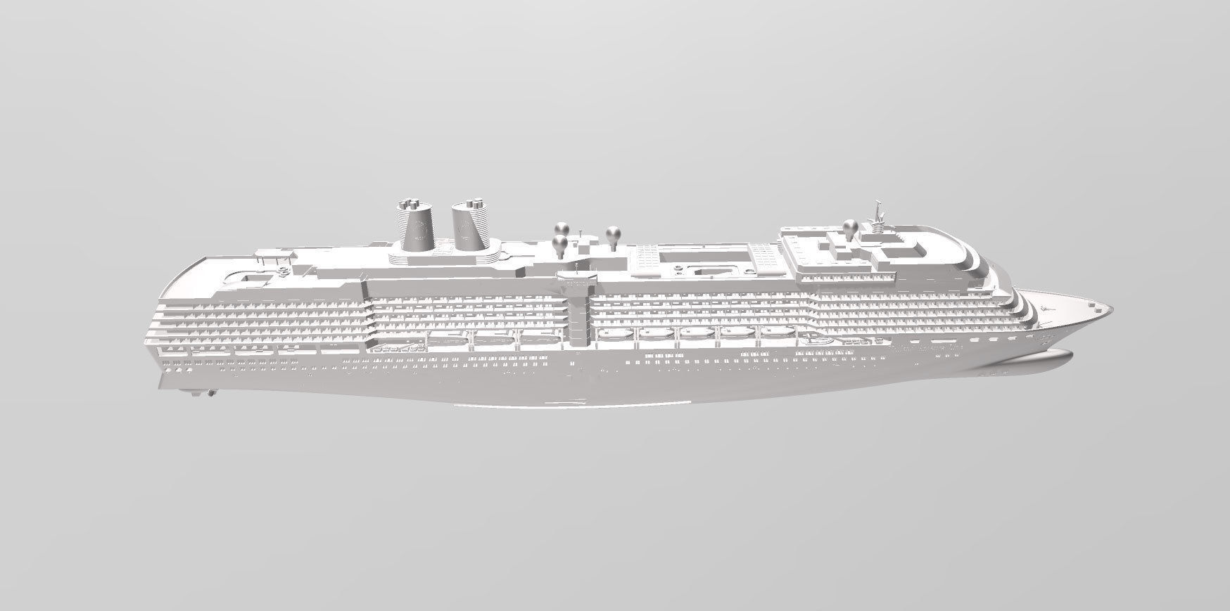 MS Zuiderdam Holland America Line cruise ship 3D print model_2