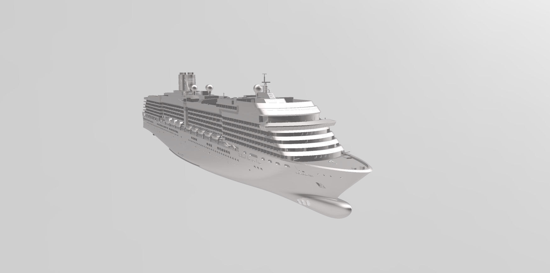 MS Zuiderdam Holland America Line cruise ship 3D print model_1