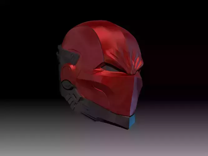 RED HOOD MASK HELMET 3D print model