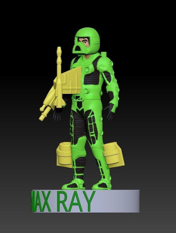 Max Ray from The Centurions 3D print model_1