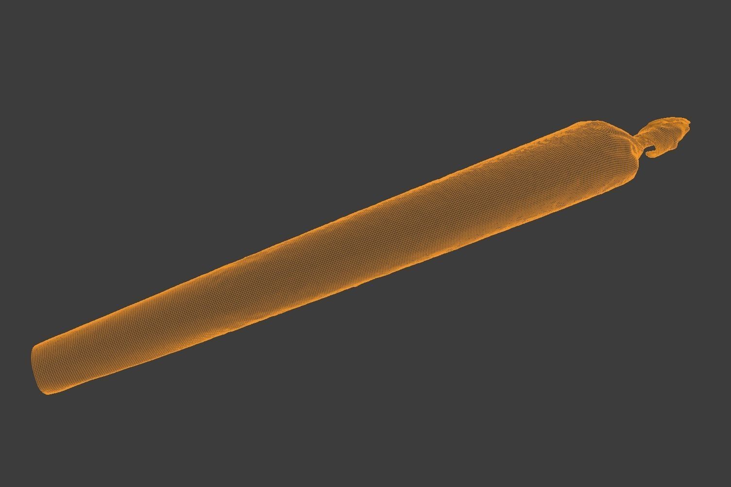 Photoscanned Pre-Roll Joint 3D Model Cannabis 3D model_5